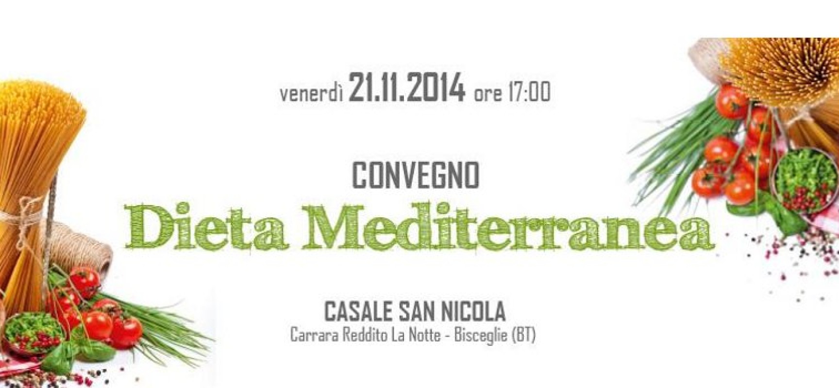 “Dieta Mediterranea”: tutto quello che c’è da sapere domani in un convegno