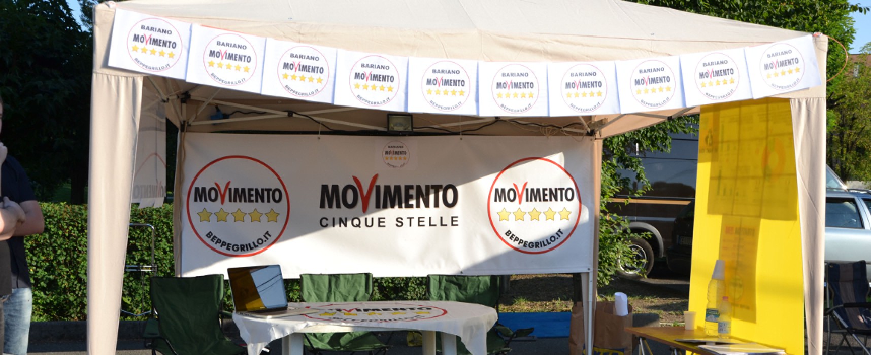Gazebo “5 Stelle” per raccolta firme contro “Sblocca Italia” del Governo Renzi