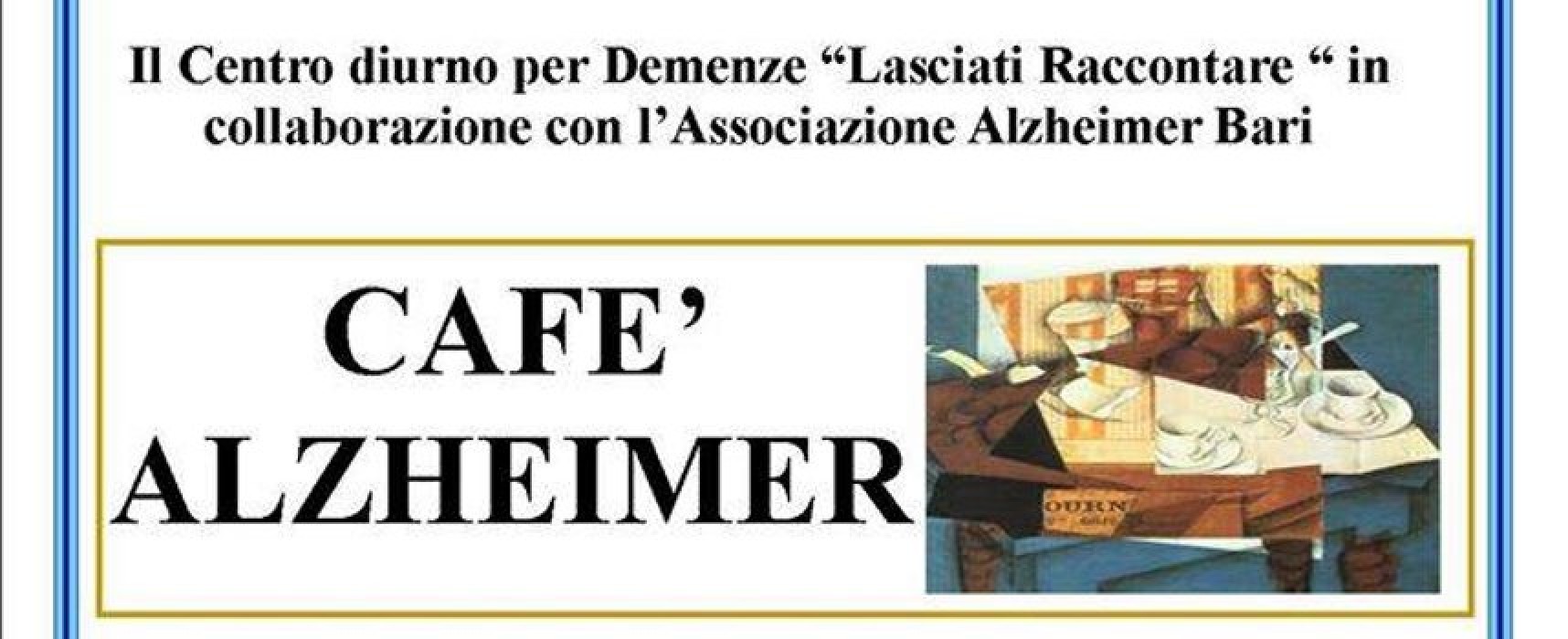 Presentato il progetto del primo “Cafè Alzheimer” dal centro diurno “Lasciati raccontare”