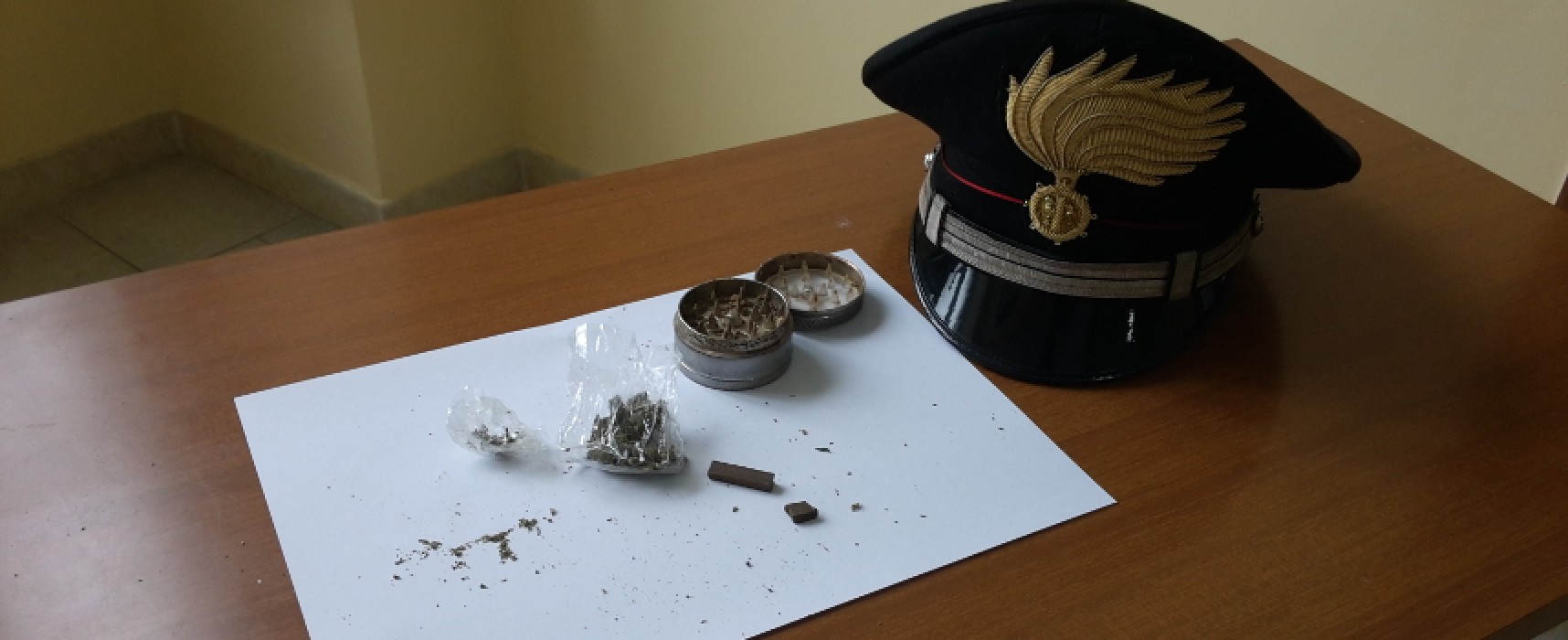 Hashish e marijuana in casa. Carabinieri arrestano 30enne biscegliese sorvegliato speciale