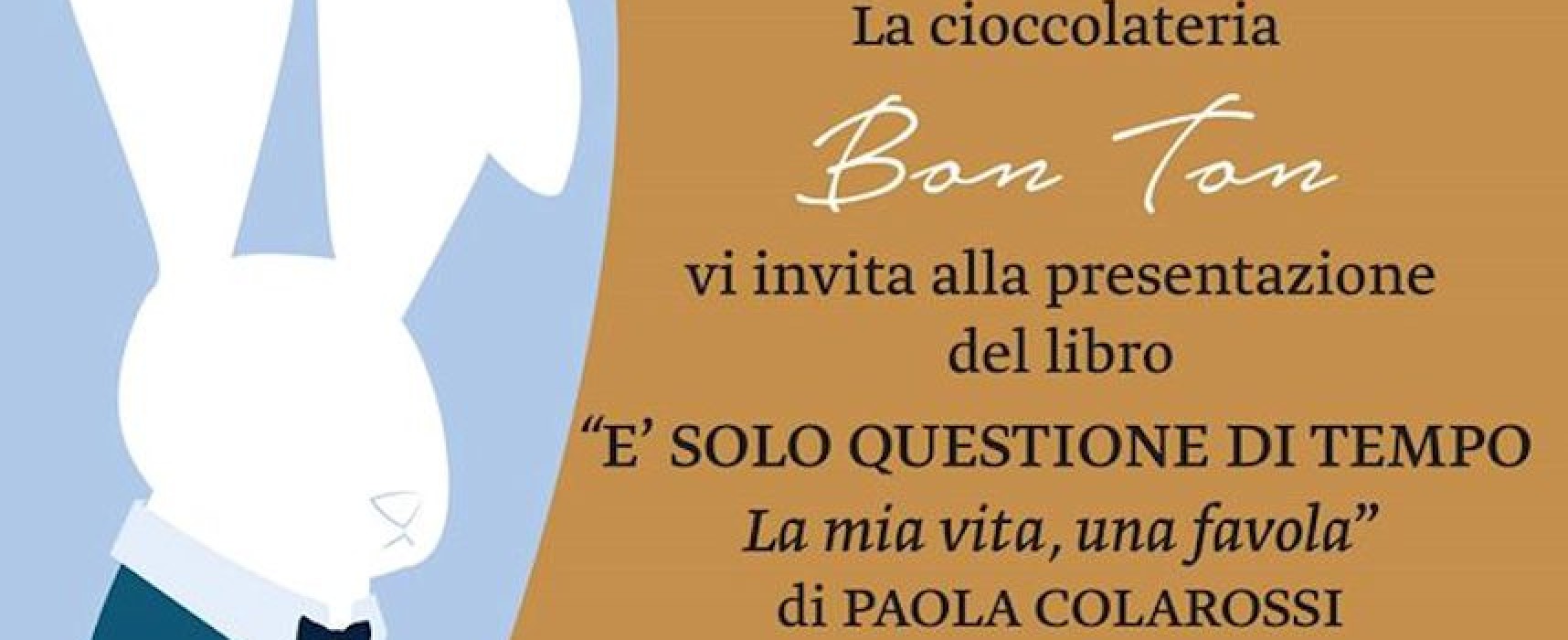 Paola Colarossi inaugura la rassegna letteraria “Un libro con…tè” presso la cioccolateria Bon Ton