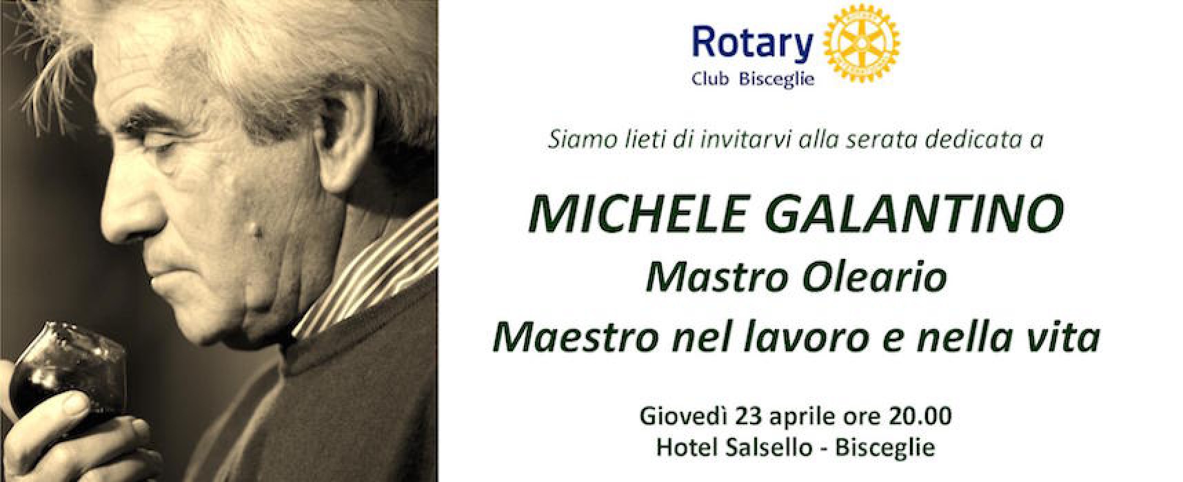 Il Rotary Club ricorda Michele Galantino presso l’Hotel Salsello