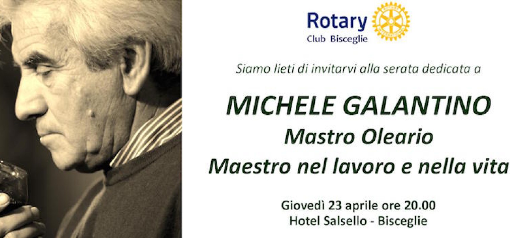Il Rotary Club ricorda Michele Galantino presso l’Hotel Salsello