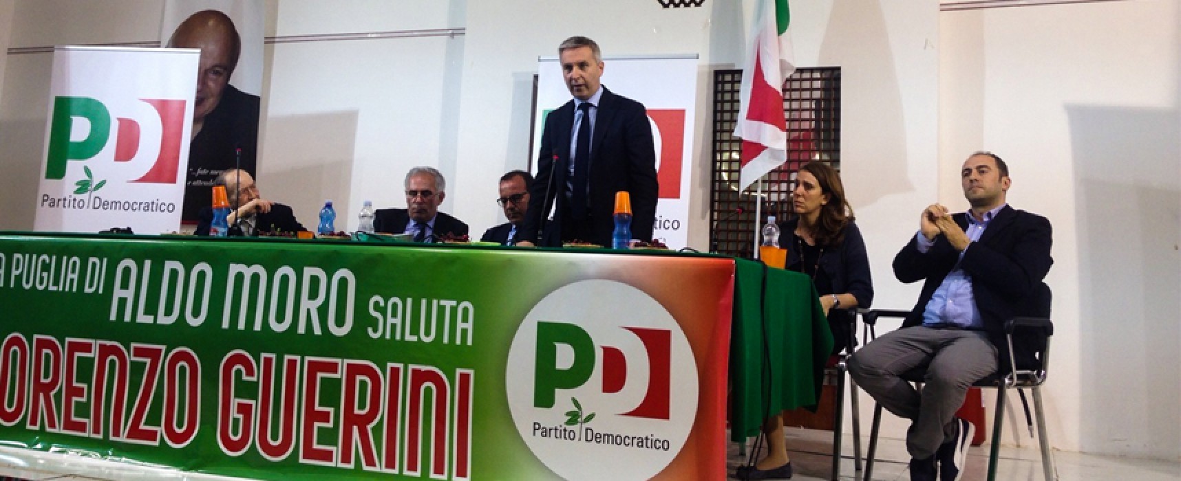 Il vicesegretario Pd Guerini a Bisceglie: “Noi diversi dai partiti personali, stiamo cambiando l’Italia”