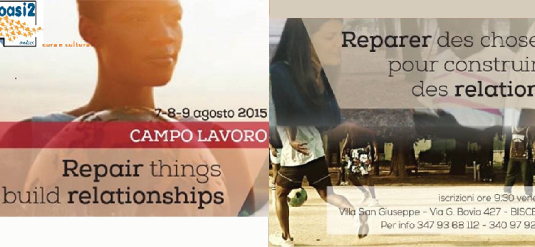 Al via “Riparare cose, costruire relazioni” a Villa San Giuseppe: partecipazione aperta a tutti