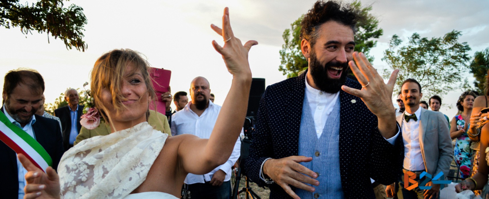 Il matrimonio ecosostenibile è biscegliese, Marzia Papagna e Domenico Pizzi sposi low cost / FOTO