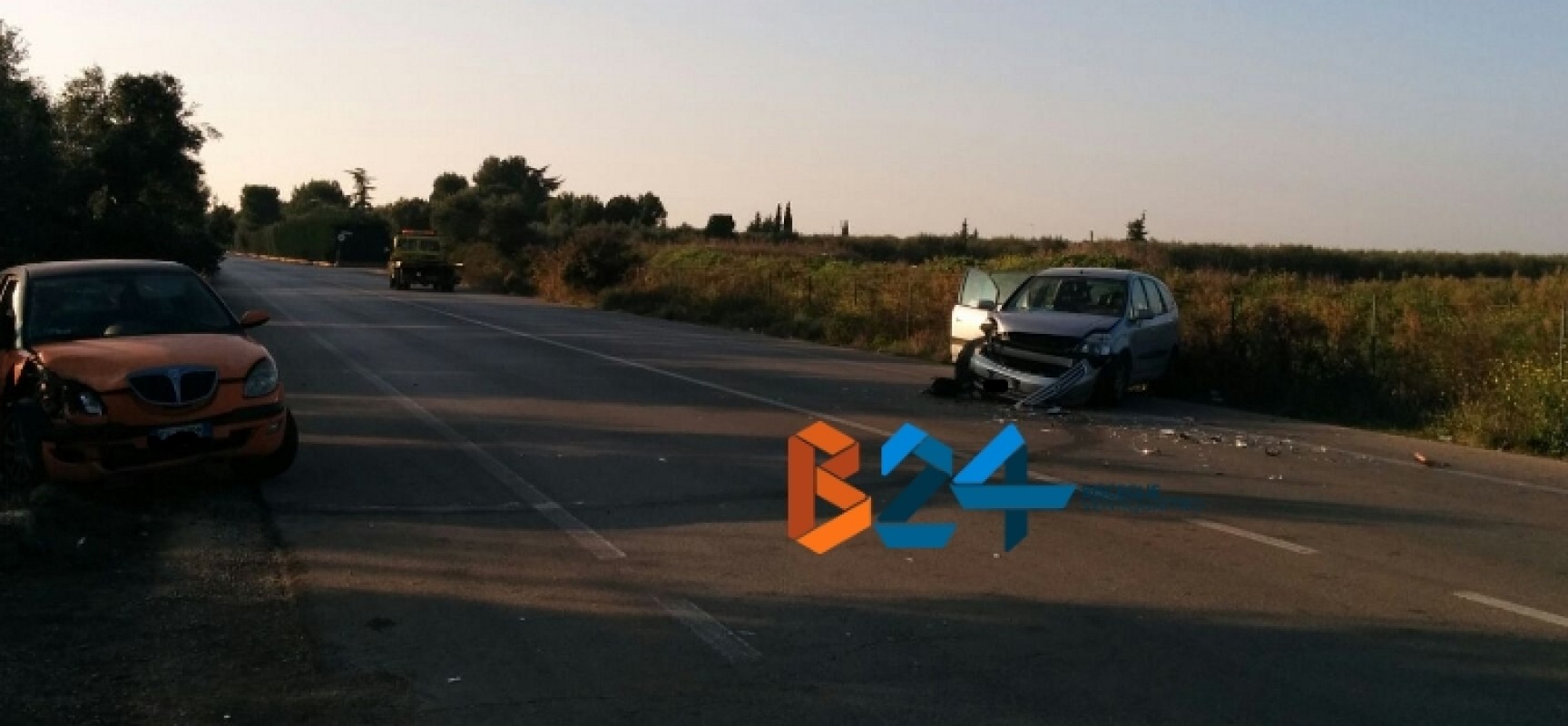 Incidente sulla provinciale Bisceglie-Andria, due auto coinvolte / FOTO