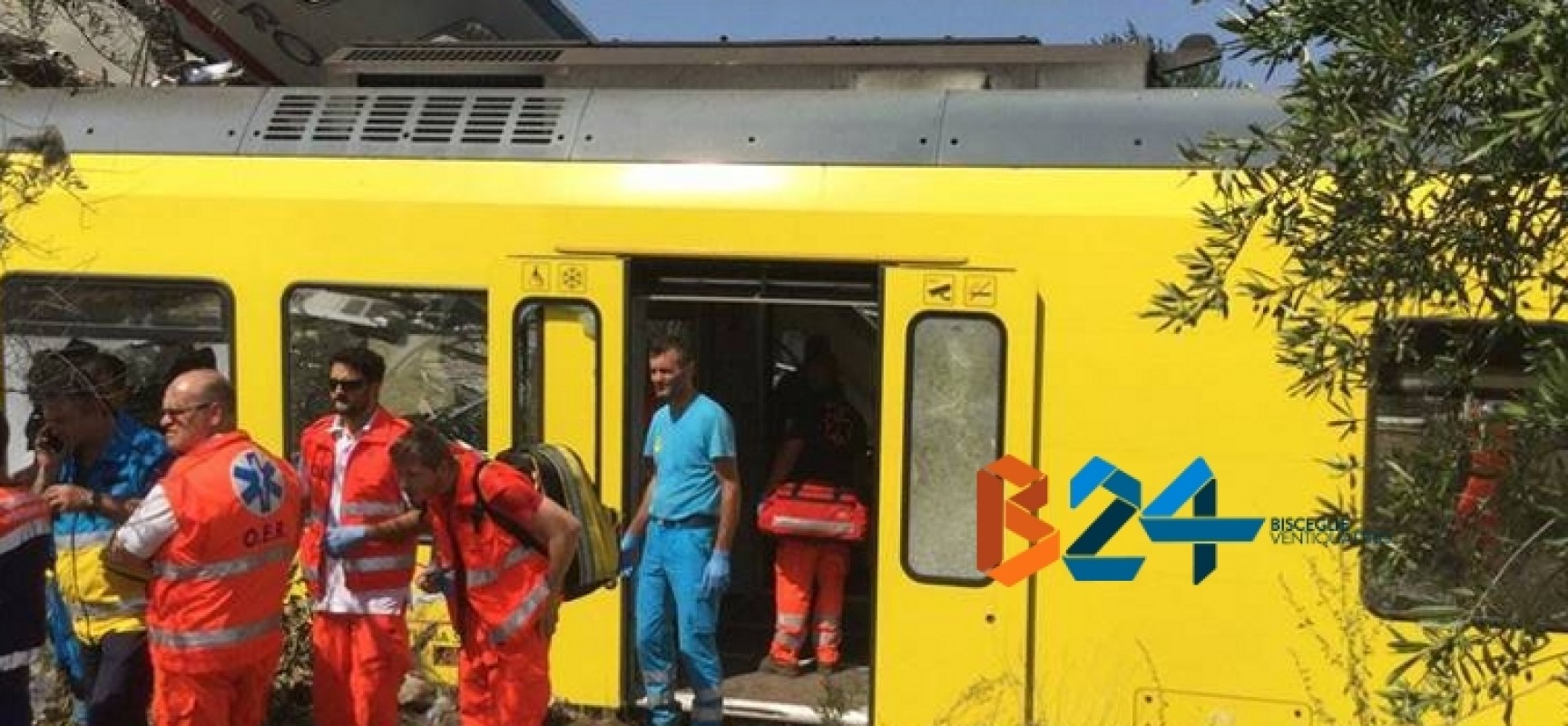 Strage ferroviaria: tra i soccorritori anche l’Oer Bisceglie, “Immagini difficili da dimenticare” / FOTO