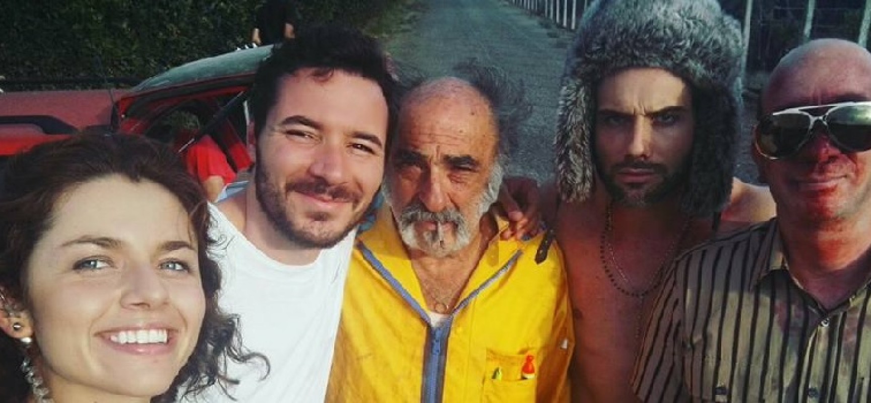 Mauro Racanati al fianco di Alessandro Haber e Carlo de Ruggieri nel cortometraggio “Insetti”