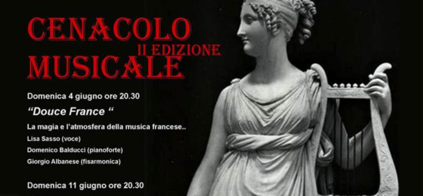 La Nuova Accademia Orfeo presenta la seconda edizione della rassegna “Cenacolo musicale”
