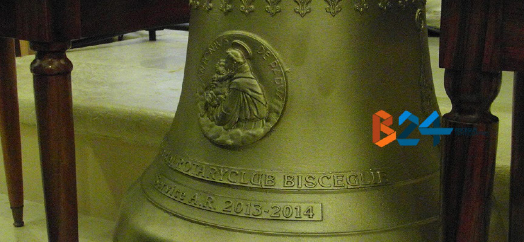 Il Rotary club di Bisceglie dona una campana alla chiesa del Santissimo Salvatore