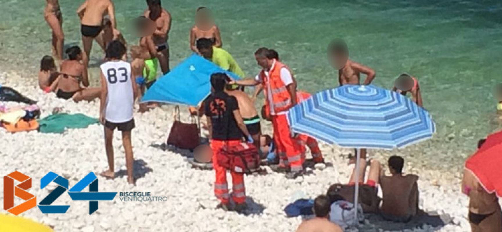 Malore in spiaggia, donna biscegliese finisce al pronto soccorso