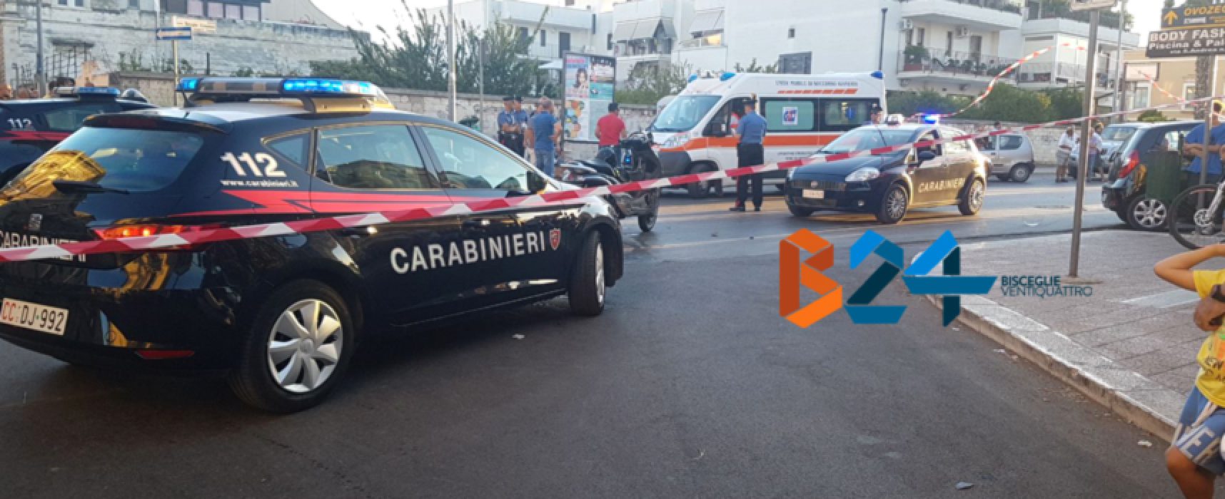 Inseguimento carabinieri-motociclo termina con incidente, fermati due biscegliesi