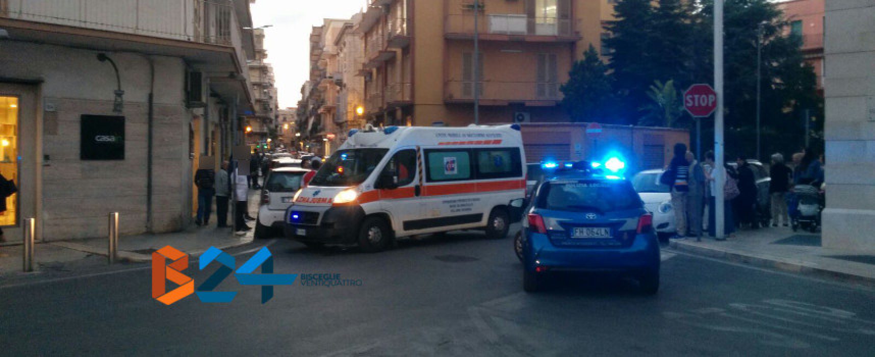 Incidente auto-scooter in via Monte San Michele, un ferito al pronto soccorso