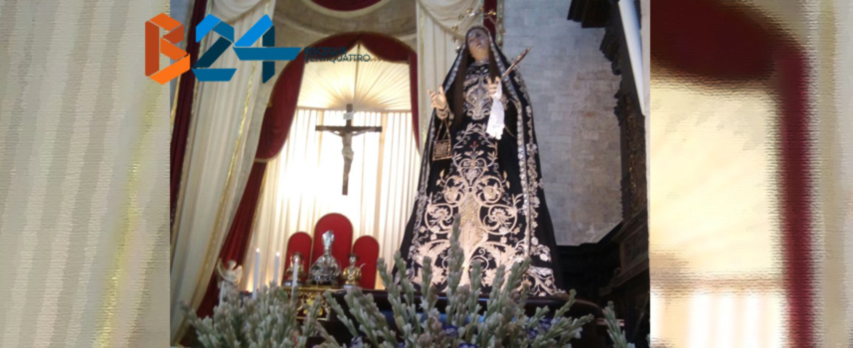 Madonna Addolorata, la storia del vestito del 1800 ritrovato in Cattedrale