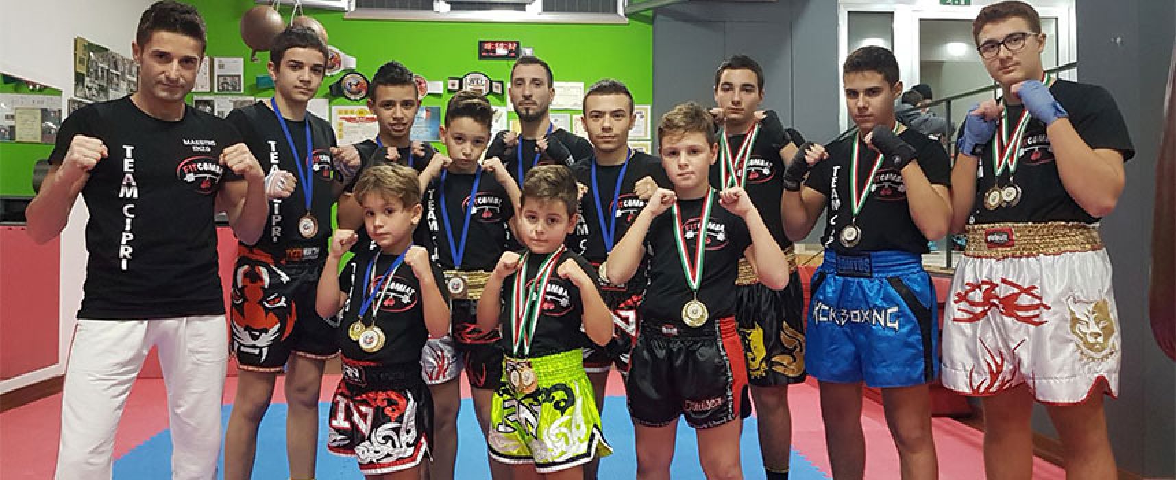 Incetta di vittorie e podi per la Fit Combat ai Campionati Italiani di kickboxing