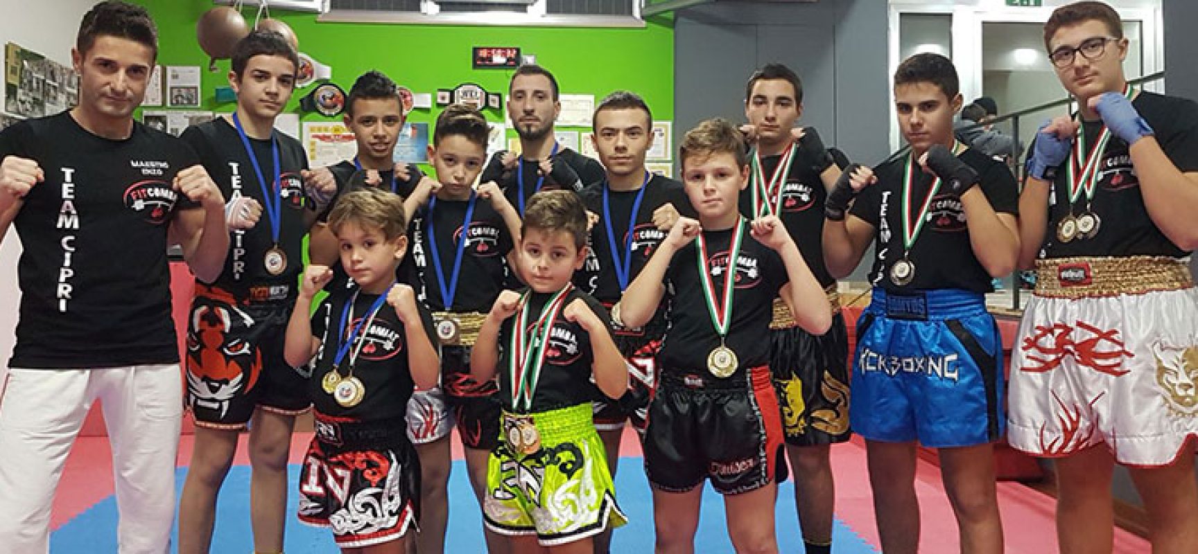 Incetta di vittorie e podi per la Fit Combat ai Campionati Italiani di kickboxing