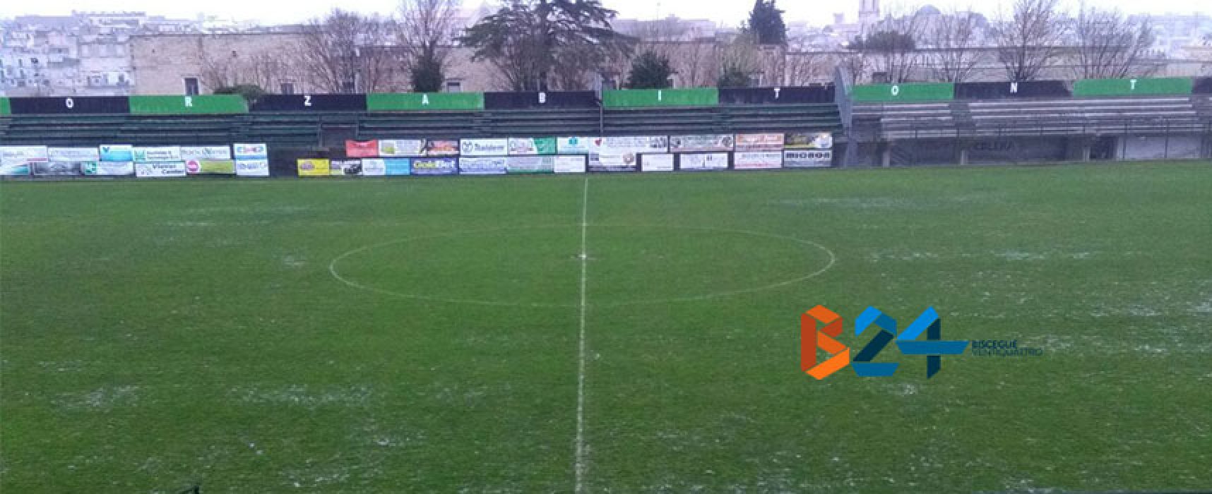 Omnia Bitonto-Unione Calcio sospesa per impraticabilità del campo