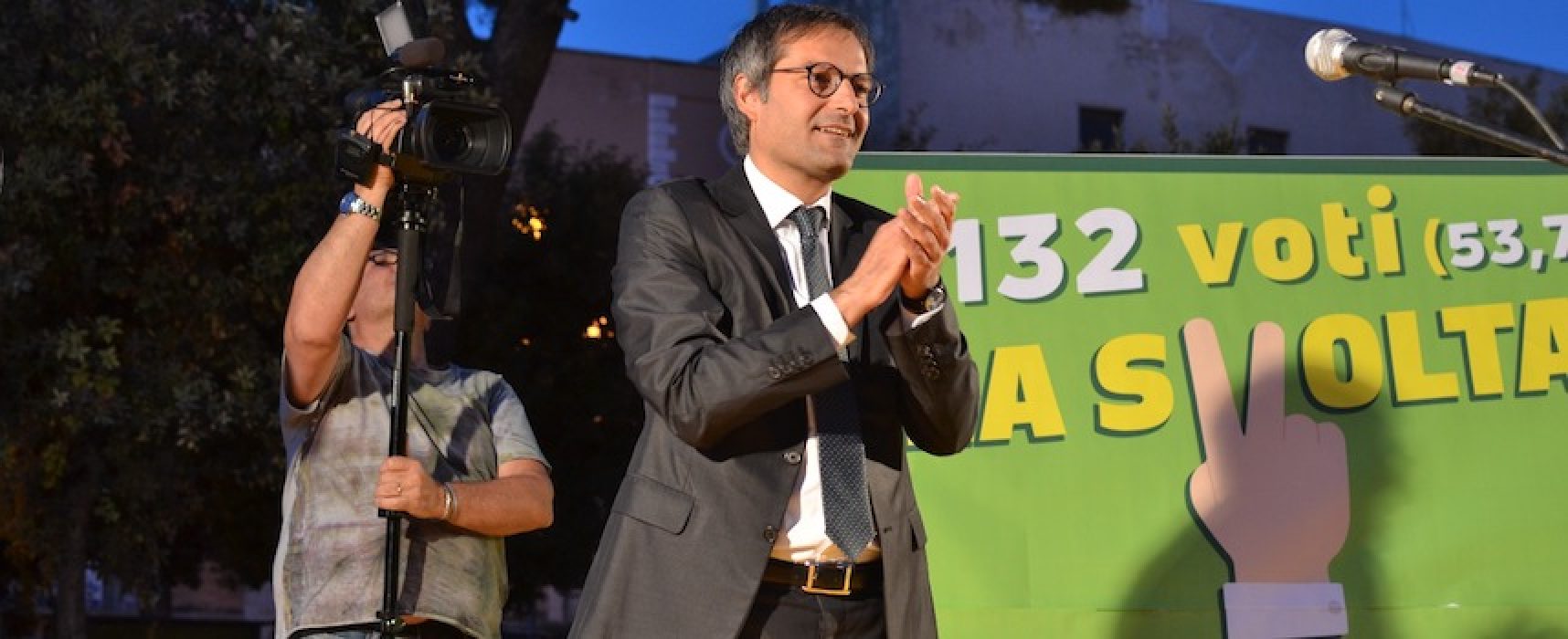 Comizio di ringraziamento di Angarano in piazza: “Sarò il sindaco di tutti e dei più deboli”