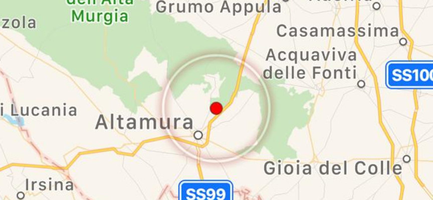 Scossa di terremoto avvertita a Bisceglie, epicentro Altamura