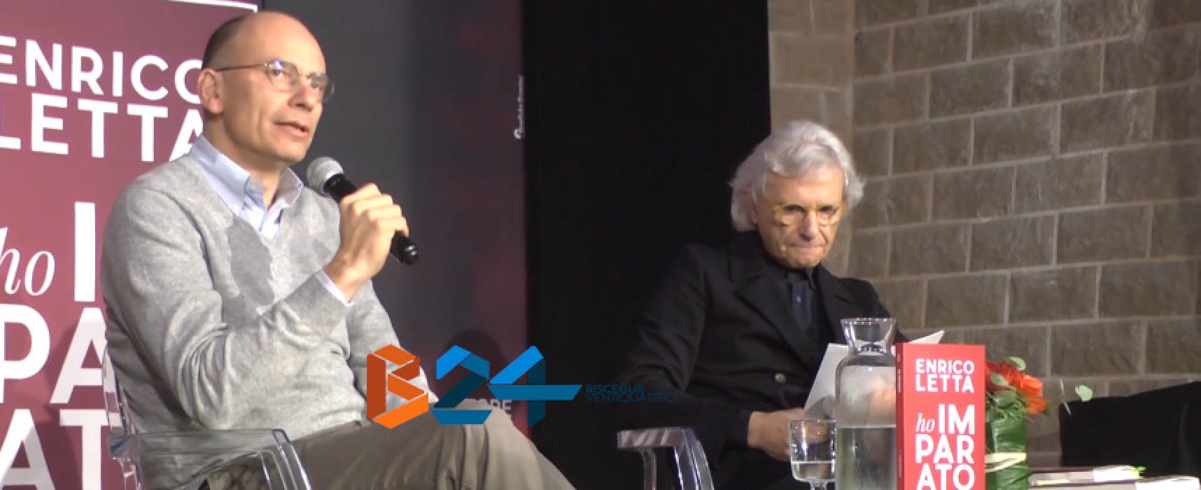 Enrico Letta alle Vecchie Segherie per la presentazione del libro “Ho imparato” / VIDEO