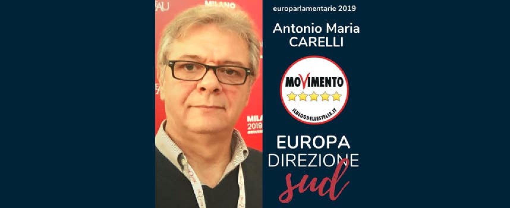 Il biscegliese Antonello Carelli candidato alle Europarlamentarie del M5s