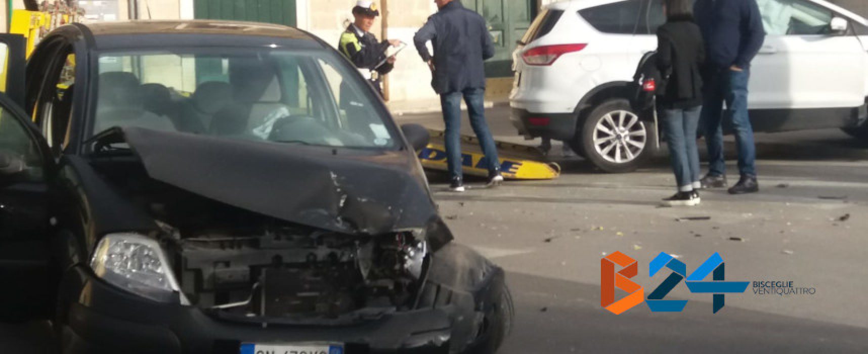 Incidente su Corso Sergio Cosmai, tre feriti