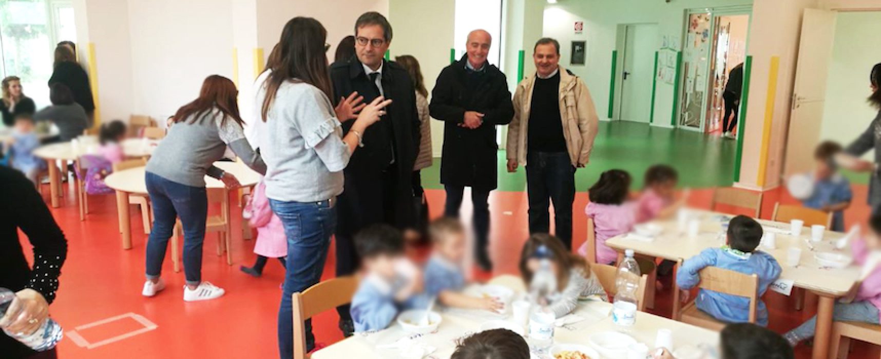 Scuola “Sandro Pertini”, sopralluogo del sindaco Angarano per verificare servizio mensa