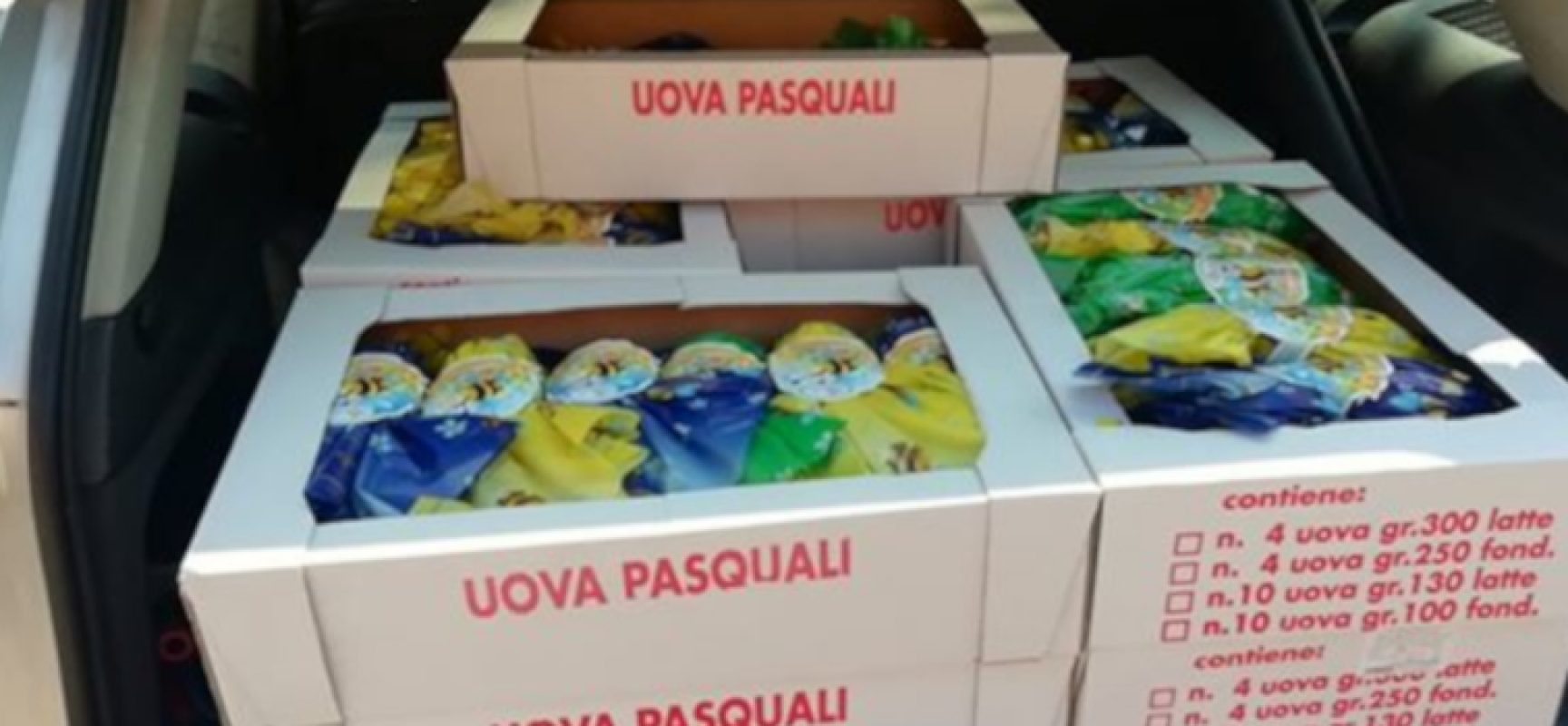Solidarietà, confezionista biscegliese dona 100 uova di Pasqua alla Protezione Civile