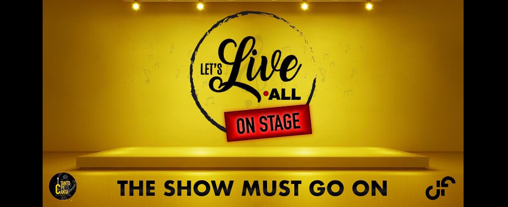 “Let’s live all – on stage”, il DF riparte con una maratona musicale in streaming