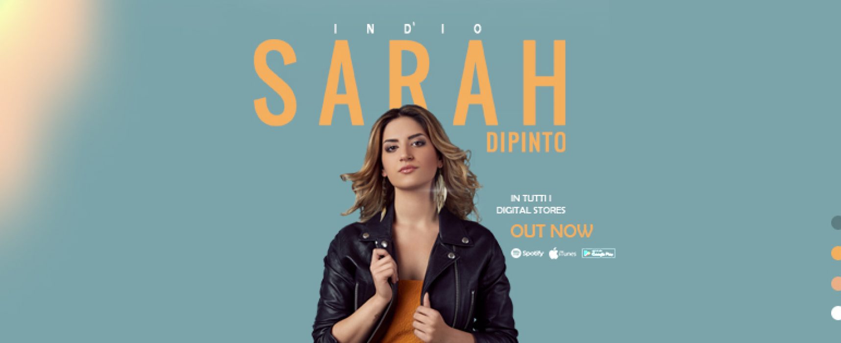 “Ind’io”, pubblicato secondo singolo della cantautrice biscegliese Sarah Di Pinto / VIDEO