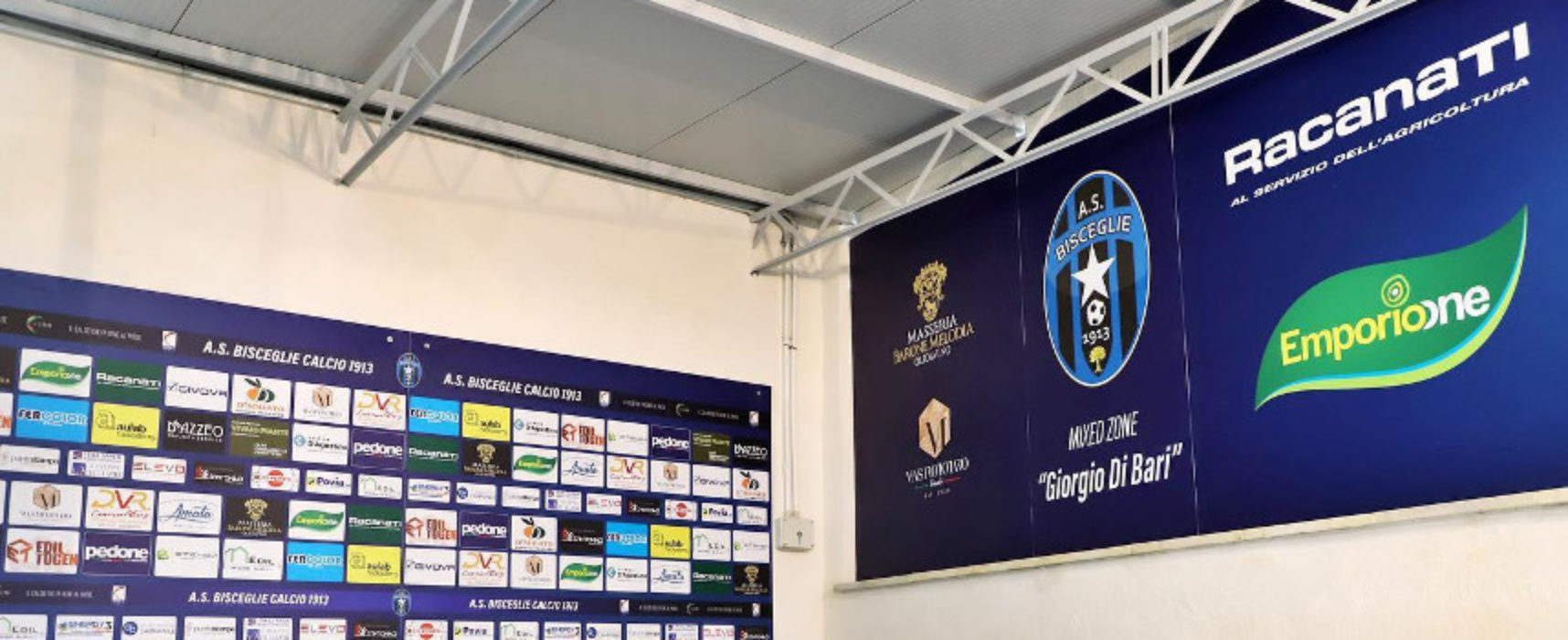 Bisceglie Calcio, inaugurata la mixed zone “Giorgio Di Bari”