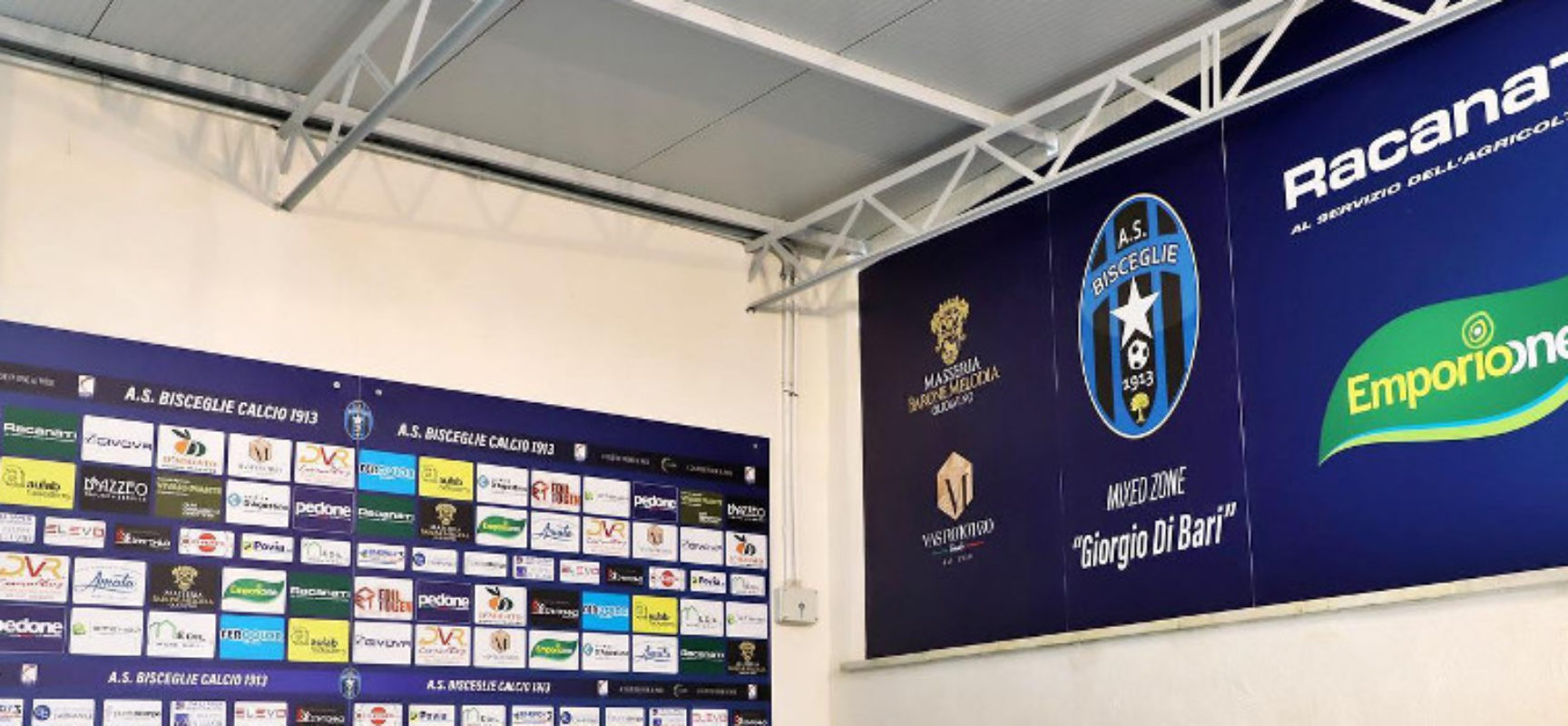 Bisceglie Calcio, inaugurata la mixed zone “Giorgio Di Bari”