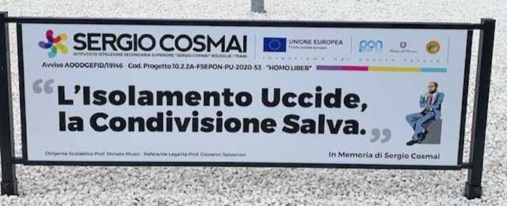 Domani Iiss “Cosmai” inaugura “Isola della legalità”: rotonda di via Giuliani cambia volto