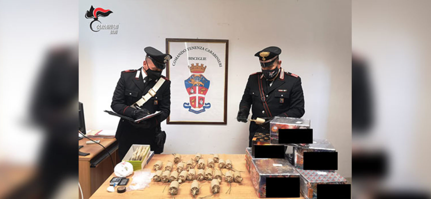 Due arresti a Bisceglie per bombe esplose a dicembre 2020
