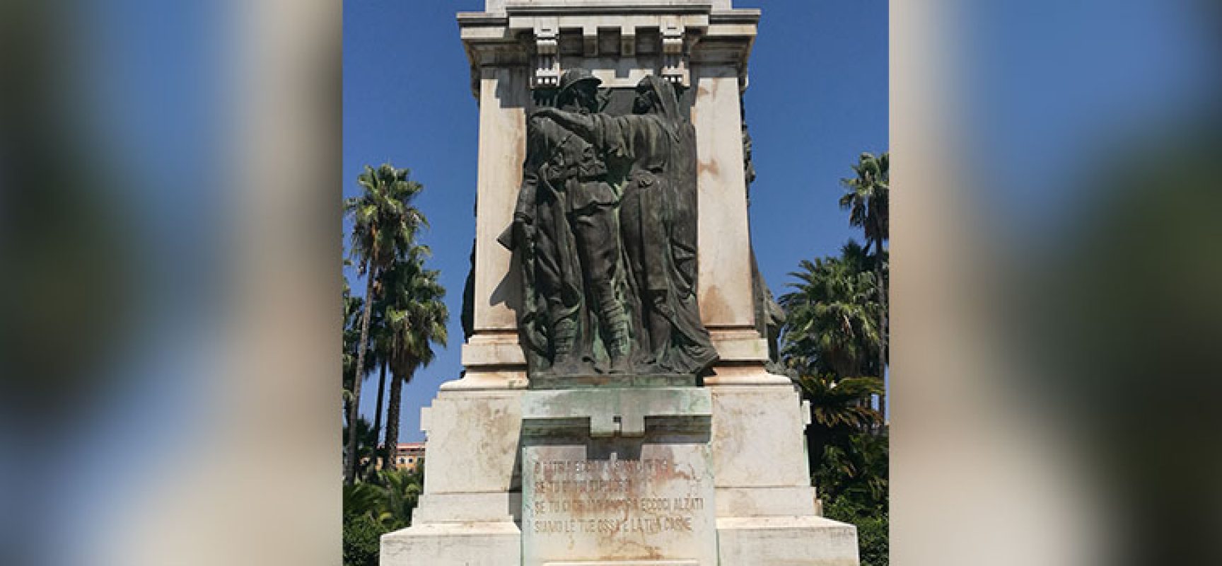 Angarano su monumento ai caduti: “Provveduto a ripulirlo, invito gli idioti a venirmi a trovare e chiedere scusa”