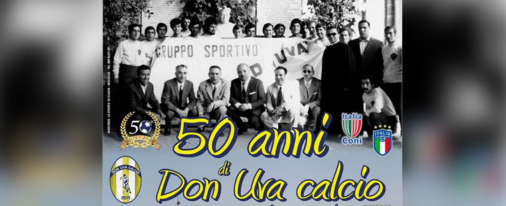 Il Don Uva Calcio compie 50 anni, oggi giornata di eventi celebrativi / PROGRAMMA