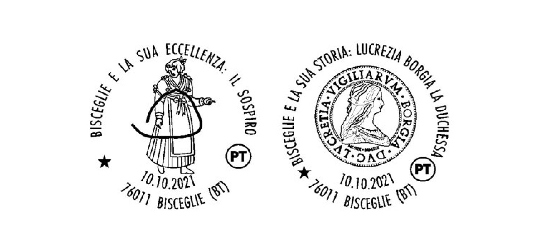 Servizio filatelico di Poste Italiane: due bolli speciali dedicati alla città di Bisceglie