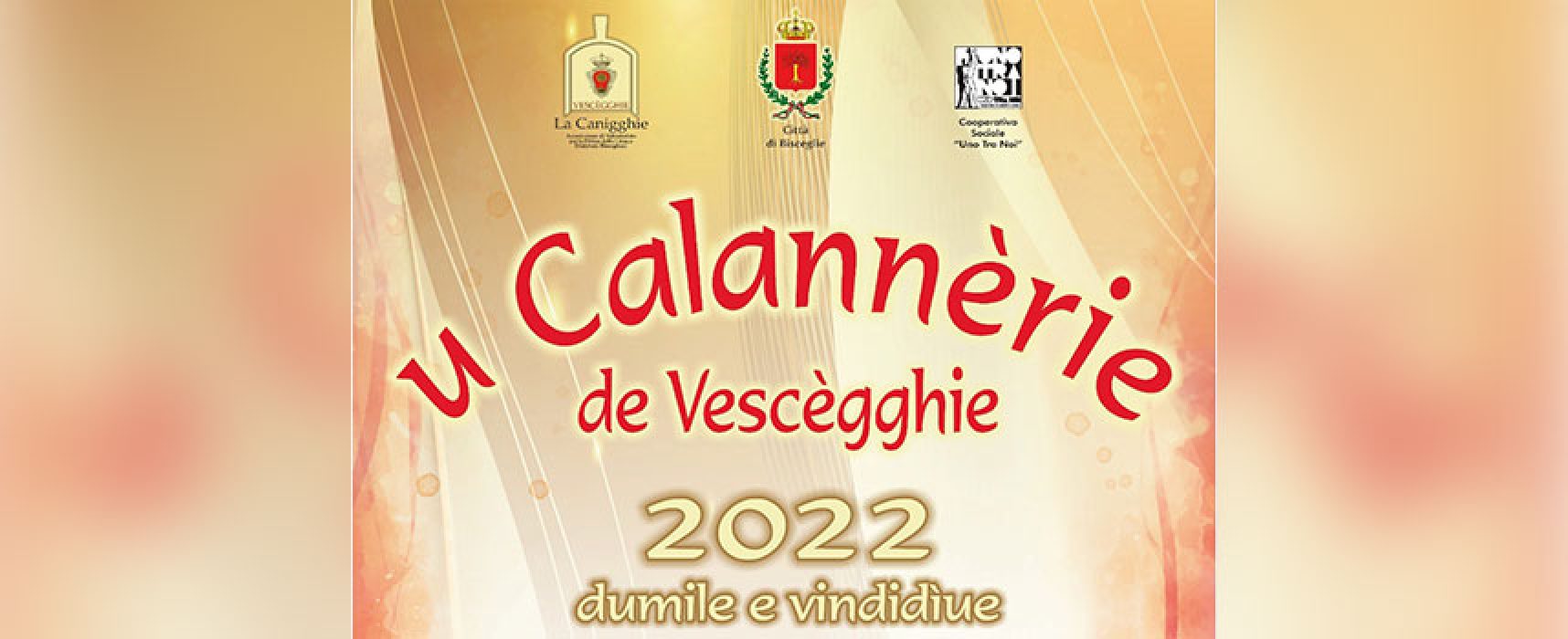 “U Calannèrie 2022 de Vescègghie”, oggi la presentazione a Palazzo Tupputi