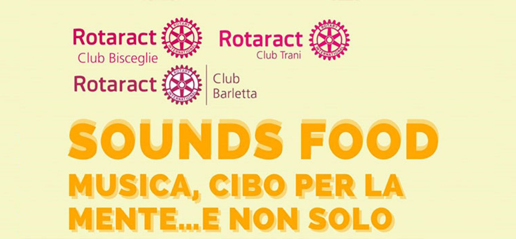 “Sounds Food, Musica cibo per la mente… e non solo”, concerto di beneficenza del Rotaract