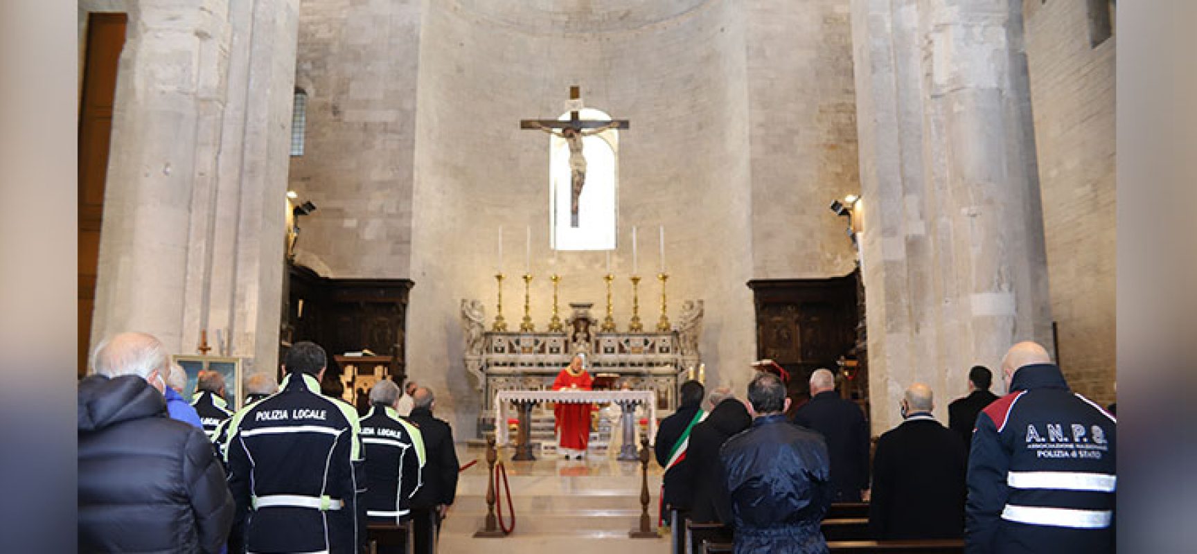 Festa San Sebastiano, santa messa in Cattedrale a Bisceglie con il Corpo di Polizia Locale