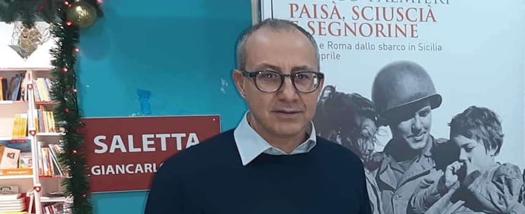 Lo storico Mario Avagliano a Bisceglie presenta il libro “Paisà, sciuscià e segnorine”