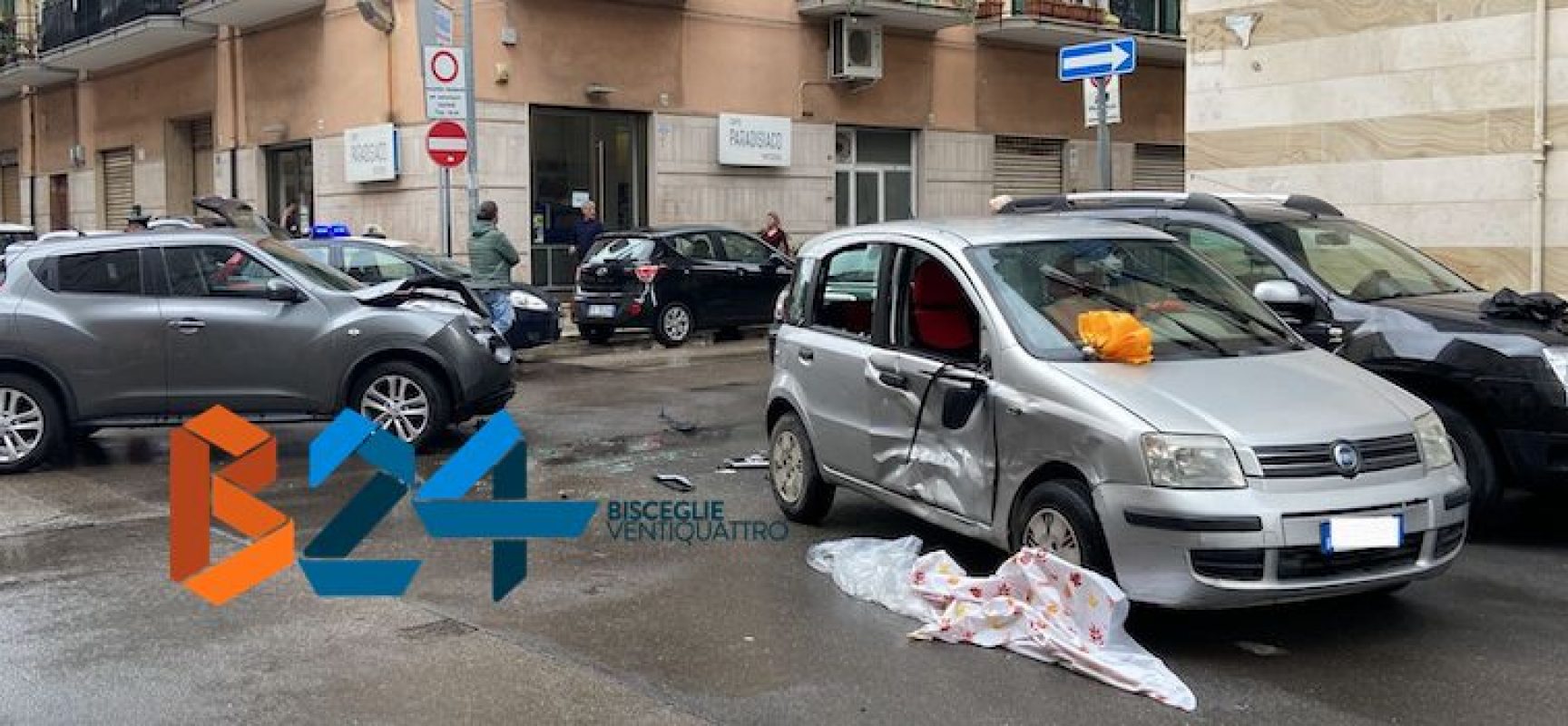 Incidente all’incrocio tra via Monterisi e via Benedetto Croce: un ferito in ospedale