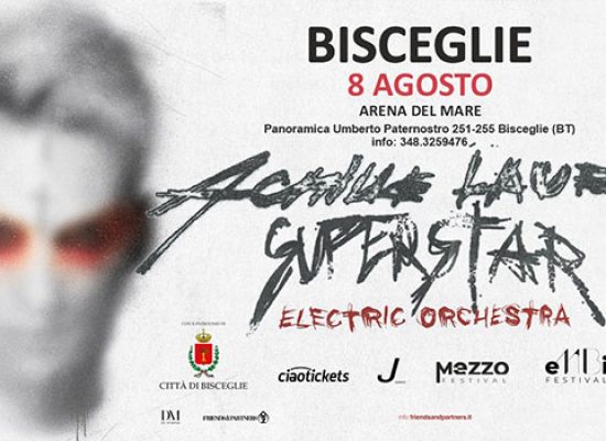 Tutto pronto a Bisceglie per il concerto “Superstar Tour & Electric Orchestra di Achille Lauro” / INFO