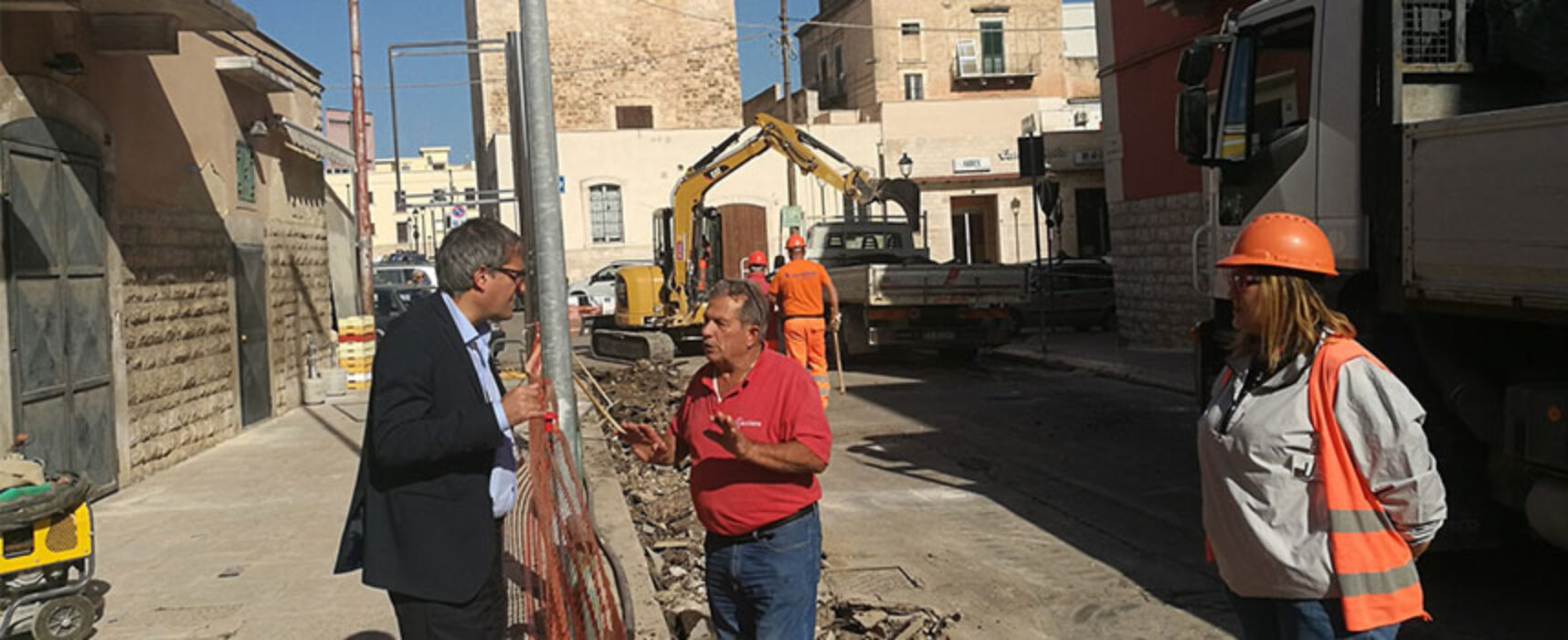 Miglioramento reti idriche urbane, Angarano: “Dopo via Alighieri anche Corso Umberto” / FOTO