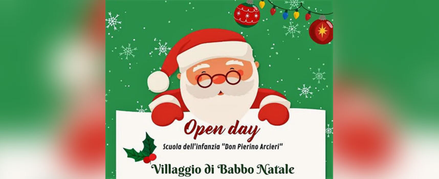 Oggi il Villaggio di Babbo Natale alla Scuola dell’infanzia “Don Pierino Arcieri” di Bisceglie