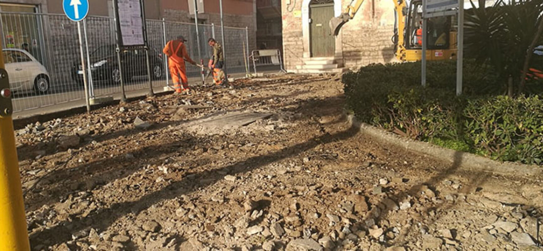 Cominciati lavori a villetta Logoluso, Angarano: “Tanti cantieri sono attivi in tutta la Città”
