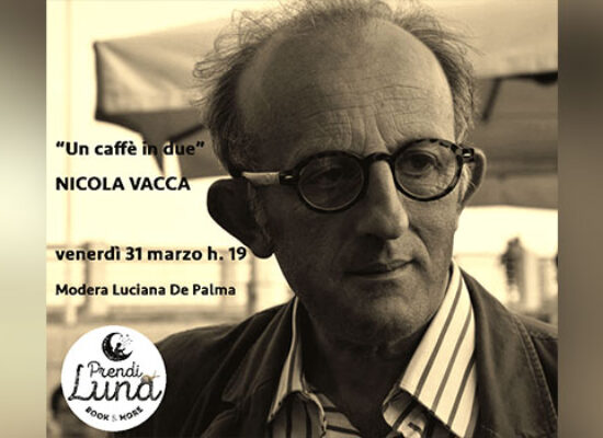 Nicola Vacca a Bisceglie presenta il suo ultimo libro di poesie “Un caffè per due”