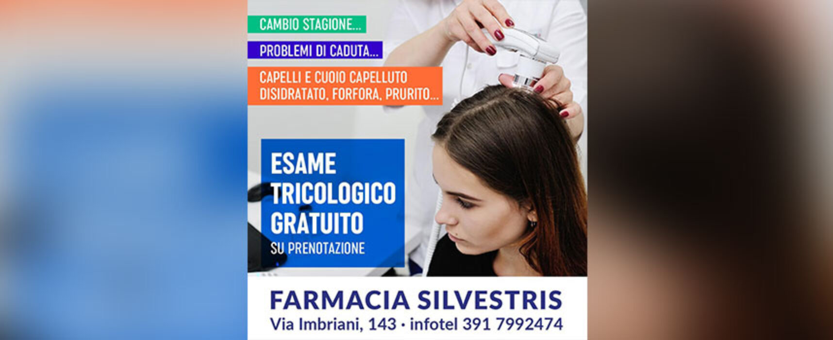Settimana del capello: esame gratuito da farmacia Silvestris