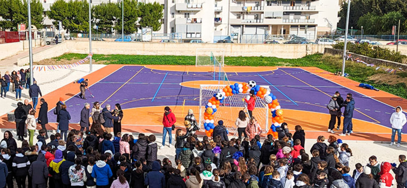 Inaugurato l’impianto sportivo polivalente nel plesso scolastico “Sergio Cosmai”